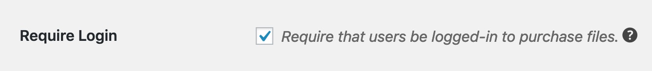 EDD require login setting