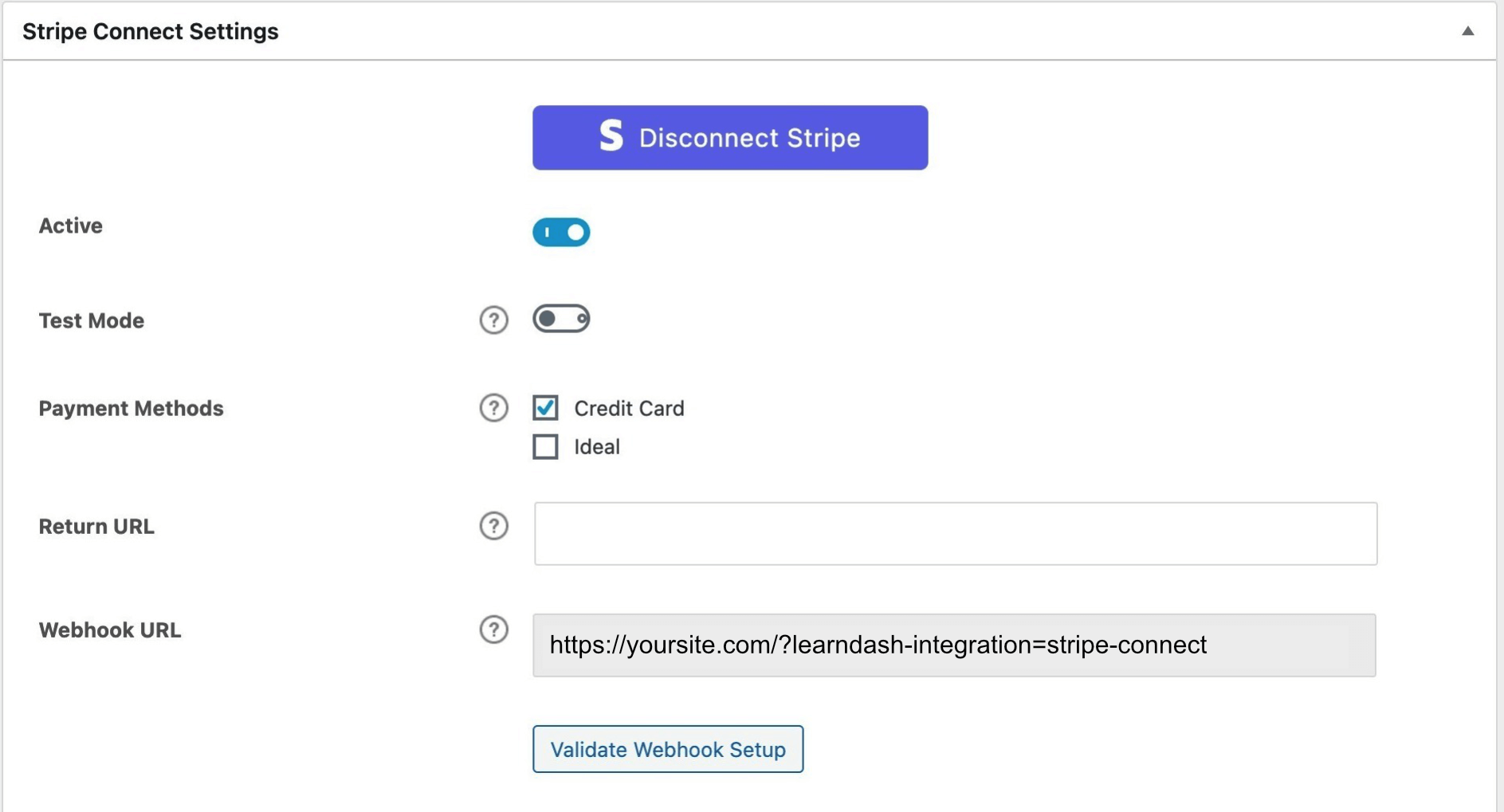 Connect LearnDash to Stripe