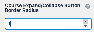 Style Customizer Expand and Collapse Radius Button