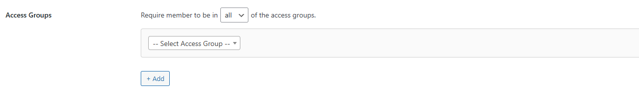 Screenshot of group settings for restricting logins